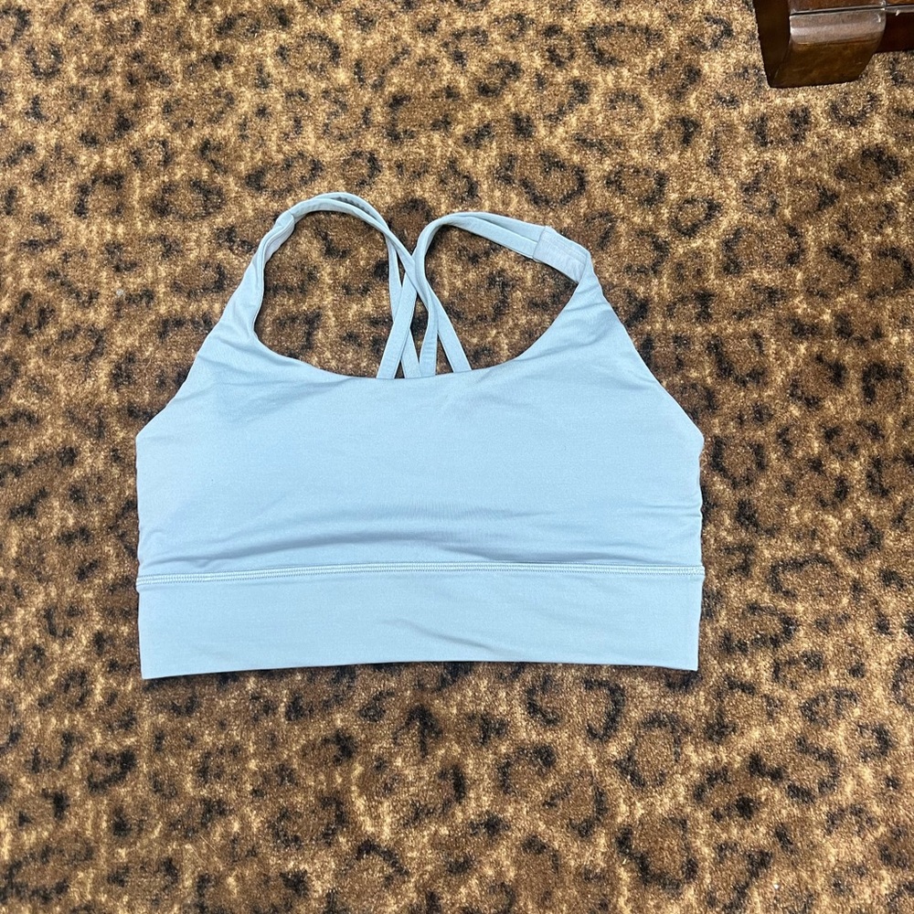 lululemon athletica Light Blue Strappy Low-Impact Sports Bra